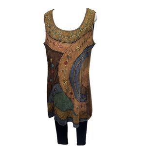 NWT.  Sacred Threads Dress/Tunic.  219452.  TURQ